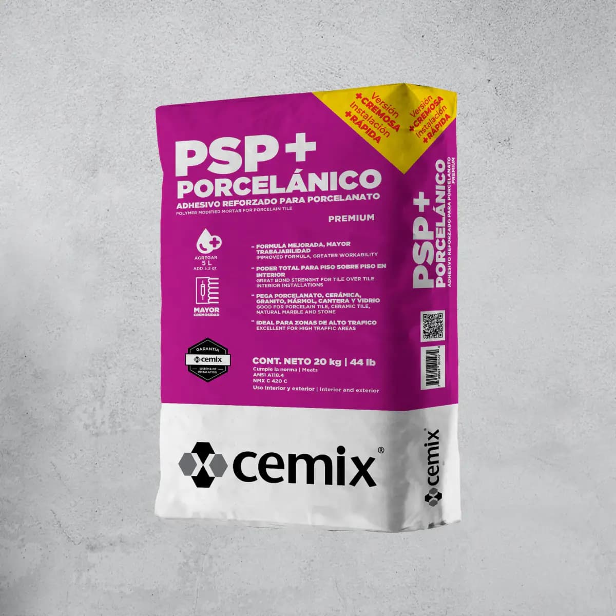 PSP PORCELANICO 20 KG CEMIX