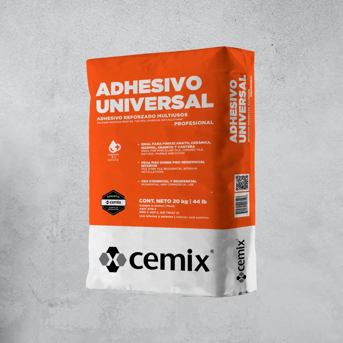 ADHESIVO UNIVERSAL 20 KG CEMIX