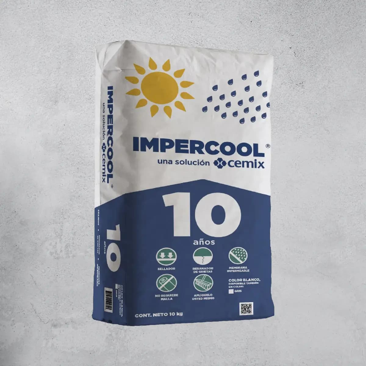 IMPERCOOL BASE CEMENTO 10KG CEMIX