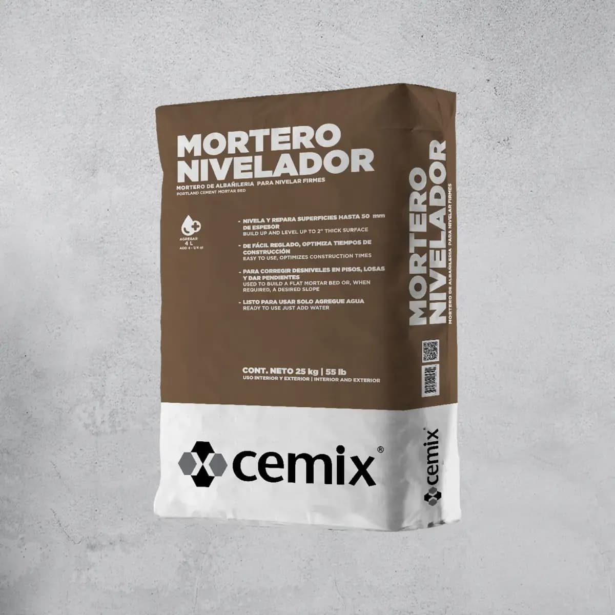 MORTERO NIVELADOR 25KG CEMIX