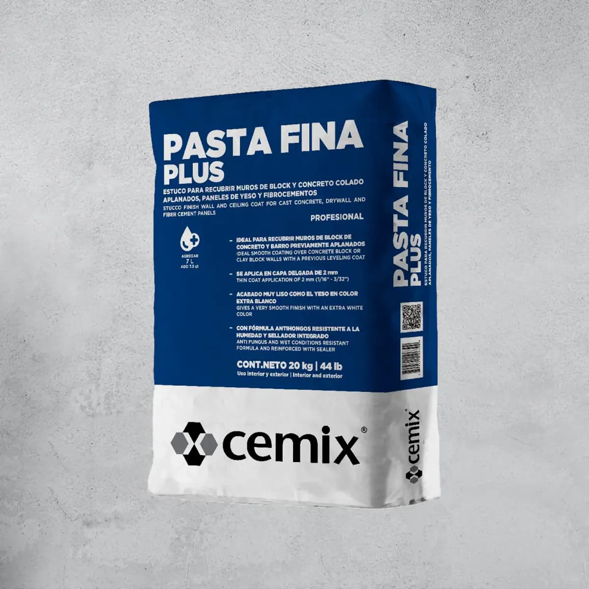 PASTA FINA PLUS 20 KG CEMIX