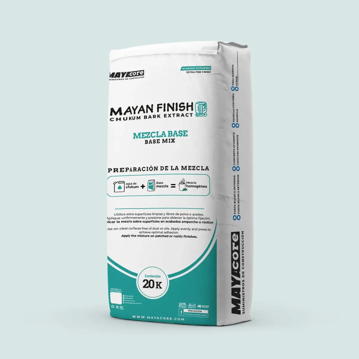 MAYAN FINISH MEZCLA PARA CHUKUM EXTRA FINO 20 KGS
