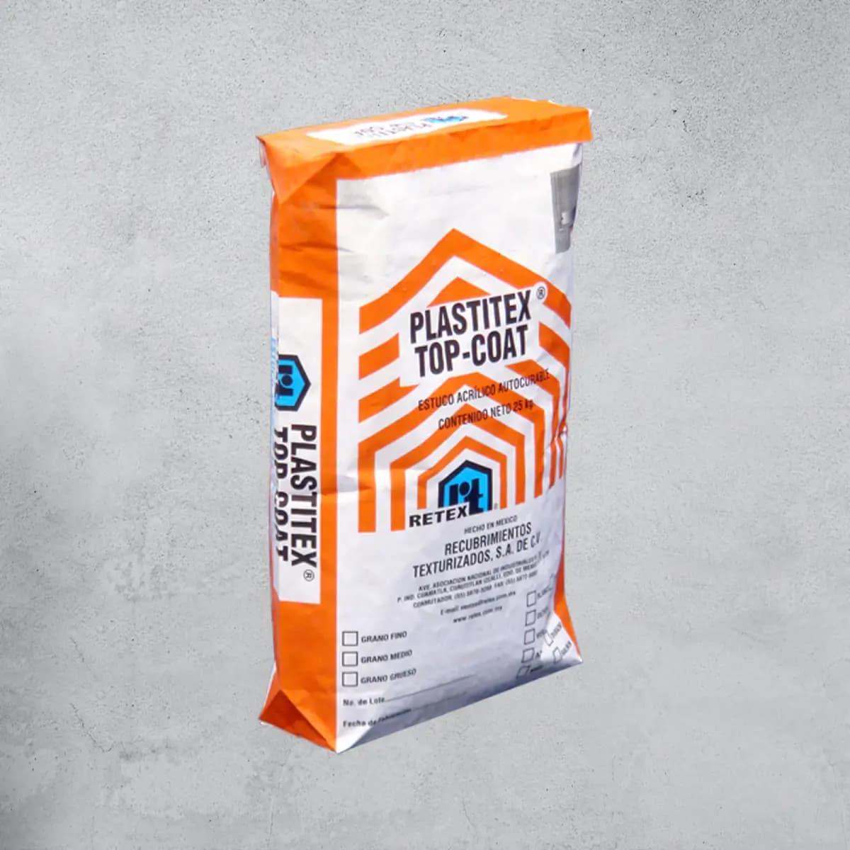 PLASTITEX TOP COAT BLANCO SACO 25 KG